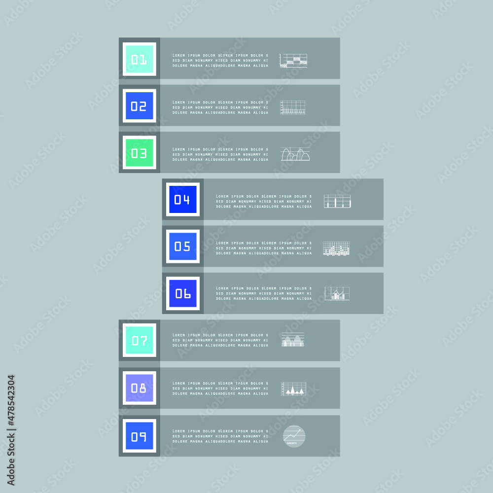 Infographic elements for annual business reports Infographic elements for annual business reports