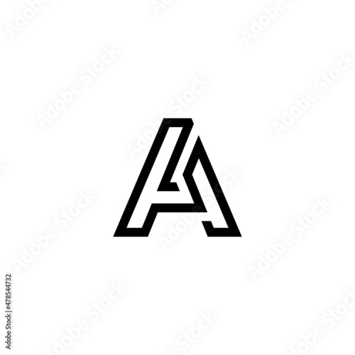 Free Download letter A logo template, vector, monogram, abstract - GFXLoad