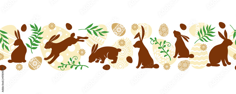Easter horizontal pattern seamless Easter horizontal pattern seamless
