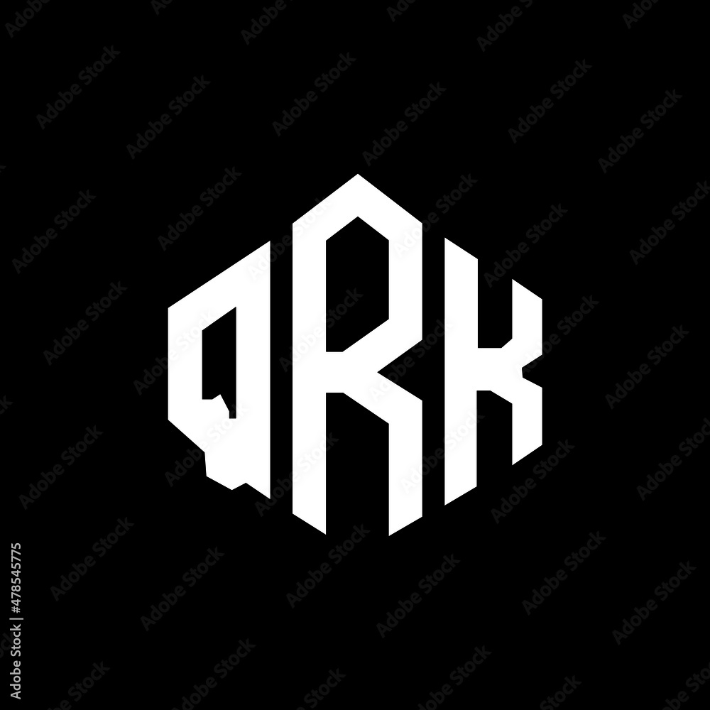 QRK letter logo design with polygon shape. QRK polygon and cube shape logo design. QRK hexagon vector logo template white and black colors. QRK monogram, business and real estate logo. QRK letter logo design with polygon shape. QRK polygon and cube shape logo design. QRK hexagon vector logo template white and black colors. QRK monogram, business and real estate logo.