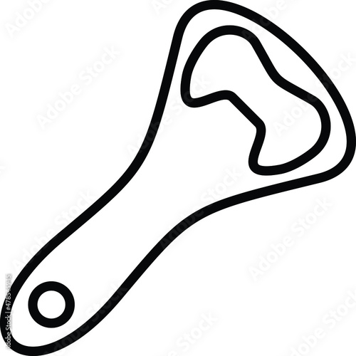Bottle Opener Icon Style