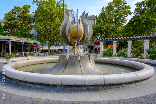 Gocsej Tulip fountain in Zalaegerszeg photo