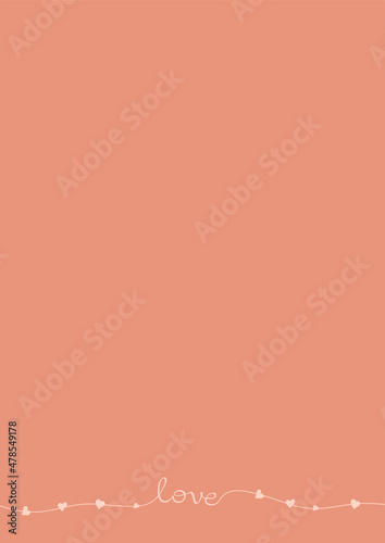 Valentines Day Greeting cards Drawing thin lines blank template with space for text in a minimalistic style Concept of publishing advertising banners on social networks. minimalism