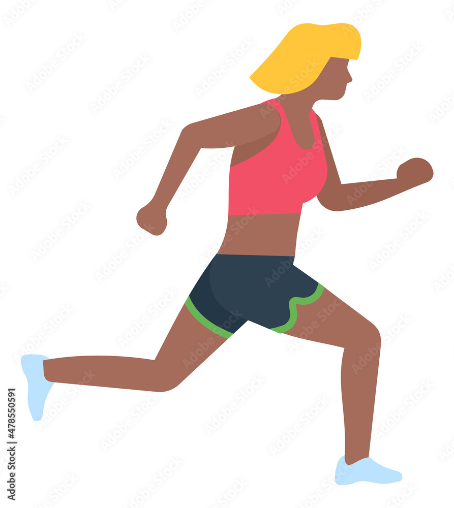 Athlete running sprint. Woman in sportswear trainng for marathon Athlete running sprint. Woman in sportswear trainng for marathon