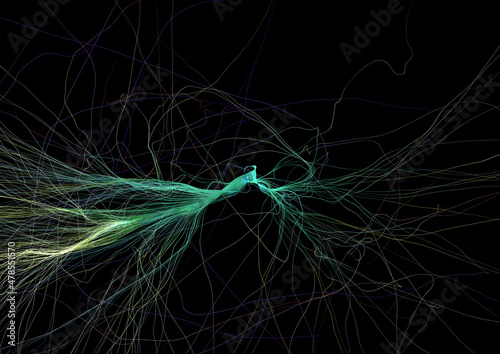 Neuronal fireworks background in the cosmos