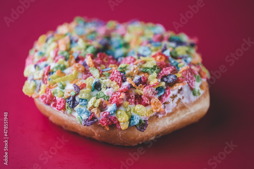 Fruity Pebbles Donut