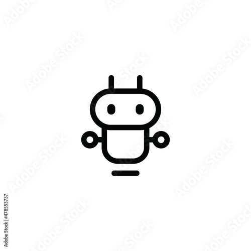Robot vector logo design. Robot character, Robot illustration.