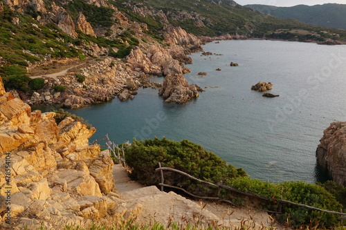 Steps towards the wild Li Junchi beach in Sardinia photo