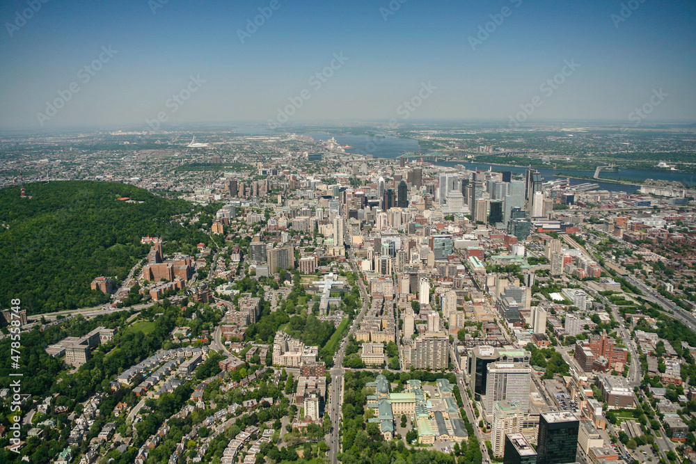 Downtown Montreal in Summer Quebec Canada Downtown Montreal in Summer Quebec Canada