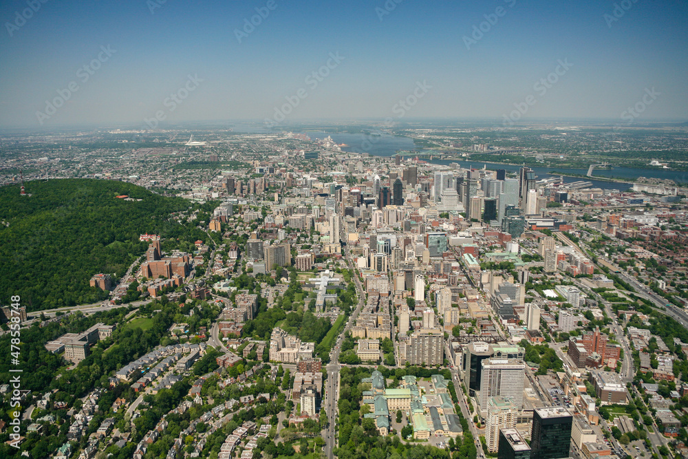 Downtown Montreal in Summer Quebec Canada