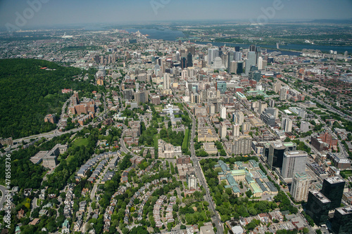 Downtown Montreal in Summer Quebec Canada