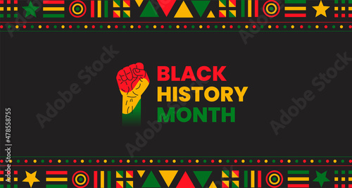 black history month background. African American History or Black History Month. Celebrated annually in February in the USA and Canada. black history month 2022 photo