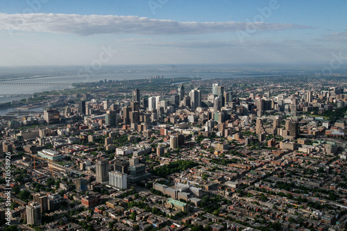 Fototapeta Naklejka Na Ścianę i Meble -  Downtown Montreal in Summer Quebec Canada