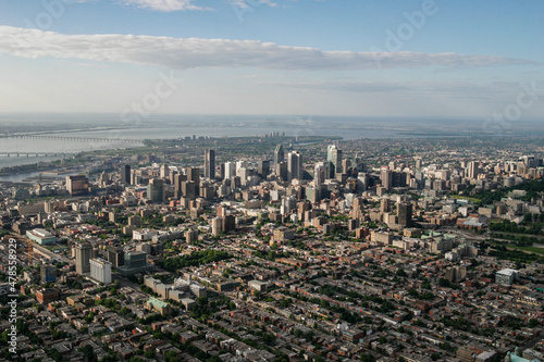 Downtown Montreal in Summer Quebec Canada © Overflightstock