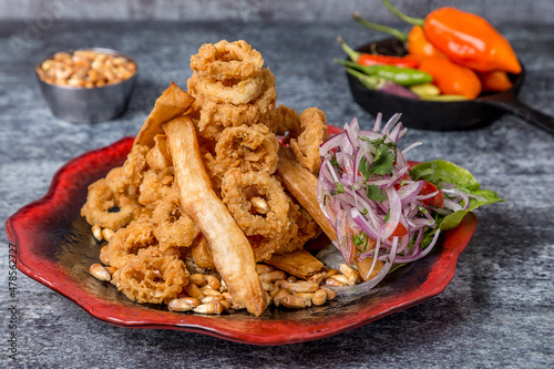 rabas yucca corn mote on gray marble