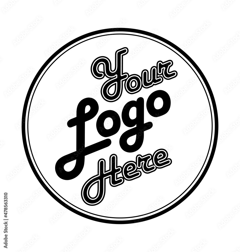 your logo here placeholder symbol Stock Vector | Adobe Stock
