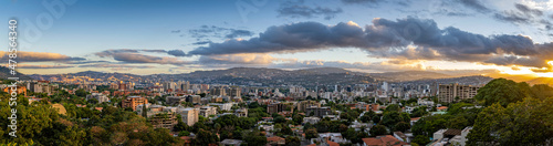 Panoramic view of Caracas City at sunset from Cota Mil. Venezuela © DOUGLAS