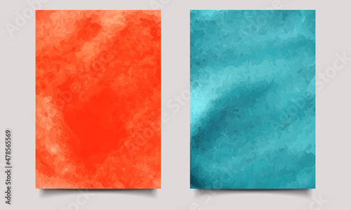 watercolor vector background set
