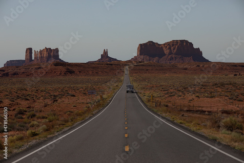 Monument Valley (Arizona) seen from the Forrest Gump Point in Utah