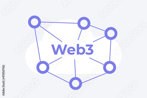 web3 blockchain and token economy gateway network icon