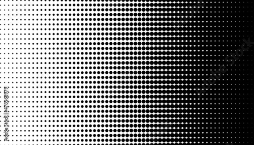 Abstract trendy concept vector comics pop art style blank layout template with black dots pattern on white background. For design sale banner, empty bubble, illustration comic book design.