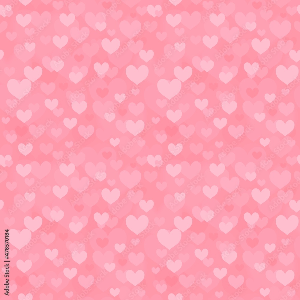 Seamless hearts texture - heart shape pattern
