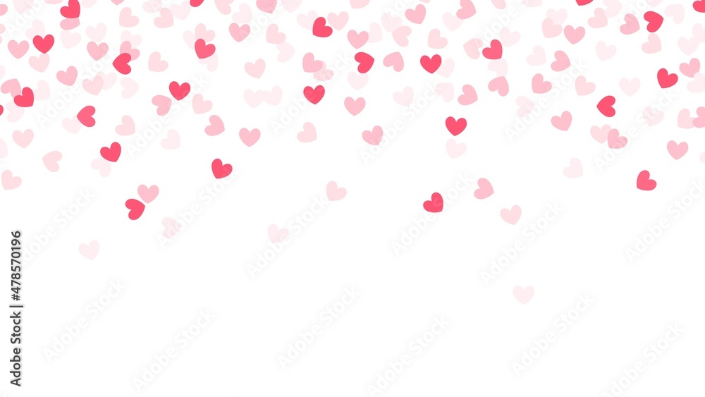 Hearts confetti with copyspace Hearts confetti with copyspace