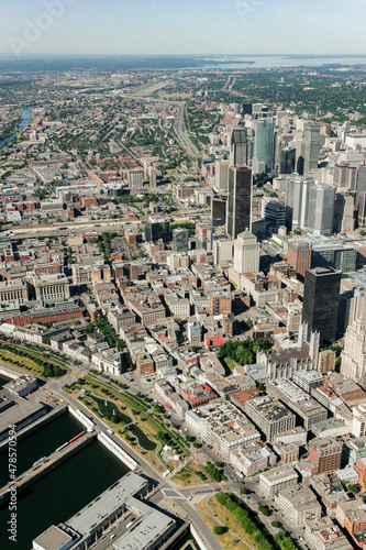 Downtown Montreal Quebec Canada © Overflightstock
