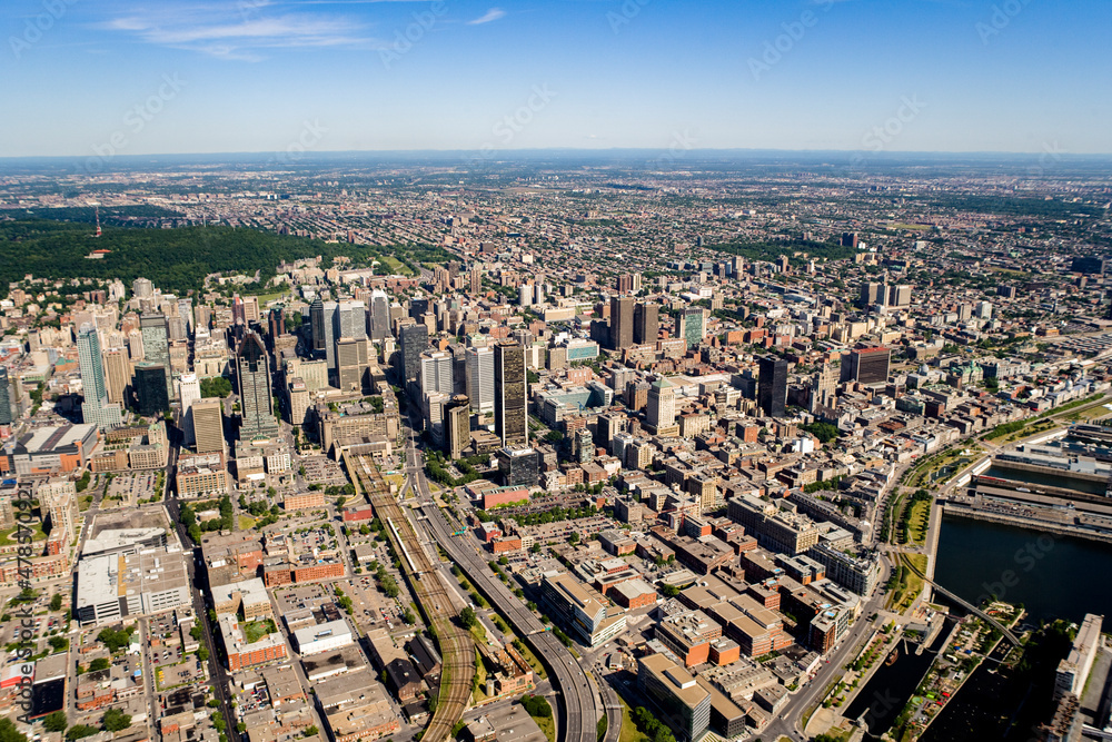 Downtown Montreal in Summer Quebec Canada