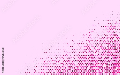 Light Pink vector Illustration with set of shining colorful abstract circles.