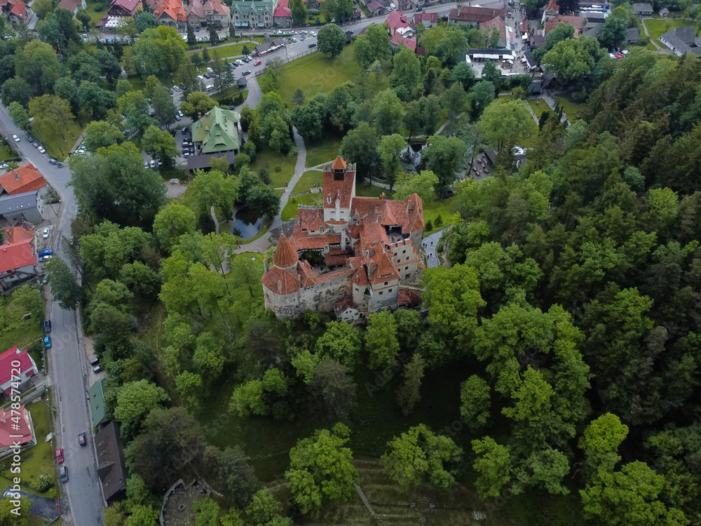 Bran Castle, Romania, Transylvania Region, Europe. Commonly known outside the country as Dracula’s Castle, it is often referred to as the home of the infamous Count Dracula. 