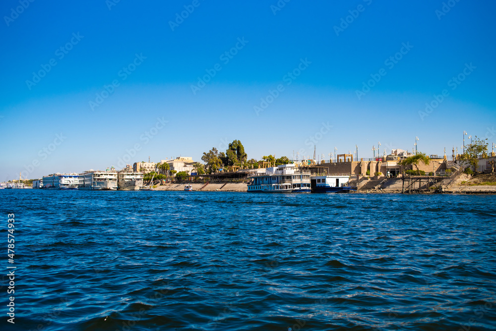Typical egyptian boat on the Nile