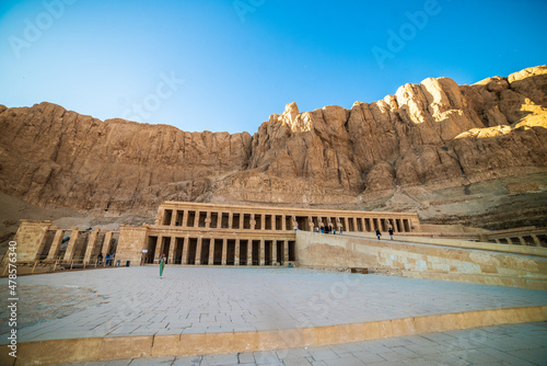 The temple of Hatshepsut near Luxor in Egypt