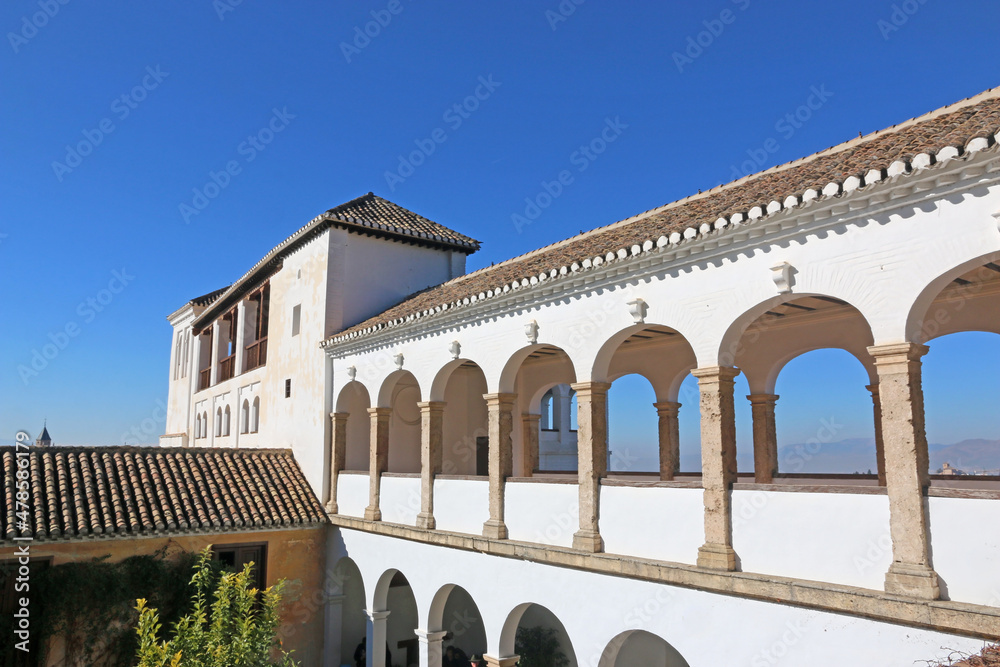 Fototapeta premium Palace of the Alhambra in Granada, Spain 