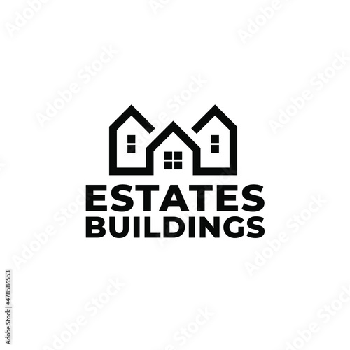 Real Estates Buildings Logo Concept Vector Illustration