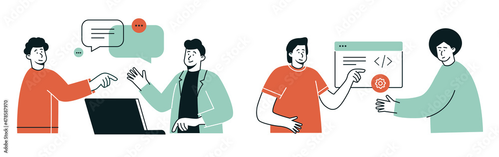 illustration teamwork illustration teamwork
