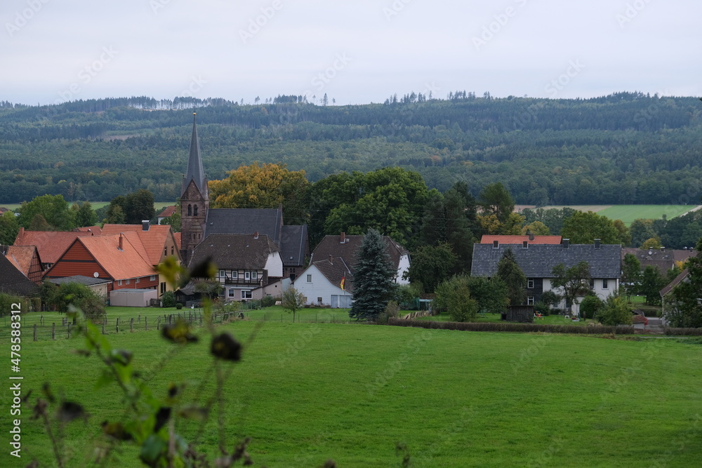 View on a small village