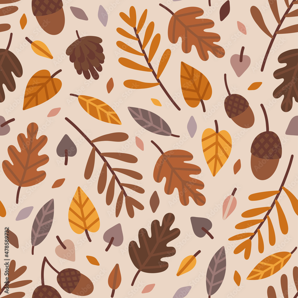Autumn leaves pattern Autumn leaves pattern