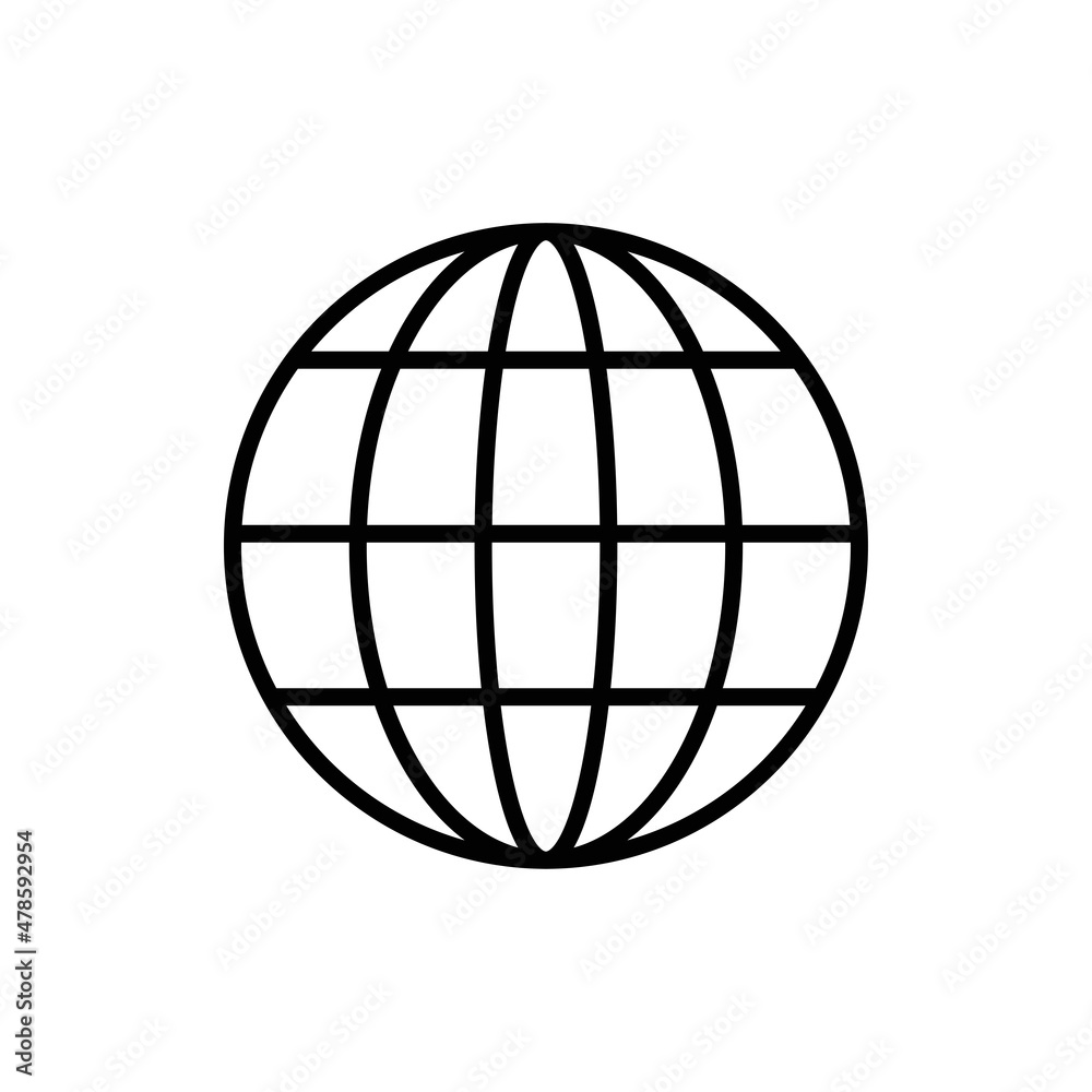World vector icon, Pixel perfect vector graphics World vector icon, Pixel perfect vector graphics