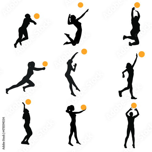 volleyball player draw