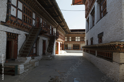 Interior of Mongar Dzong monastery in Mongar, Bhutan, Asia photo