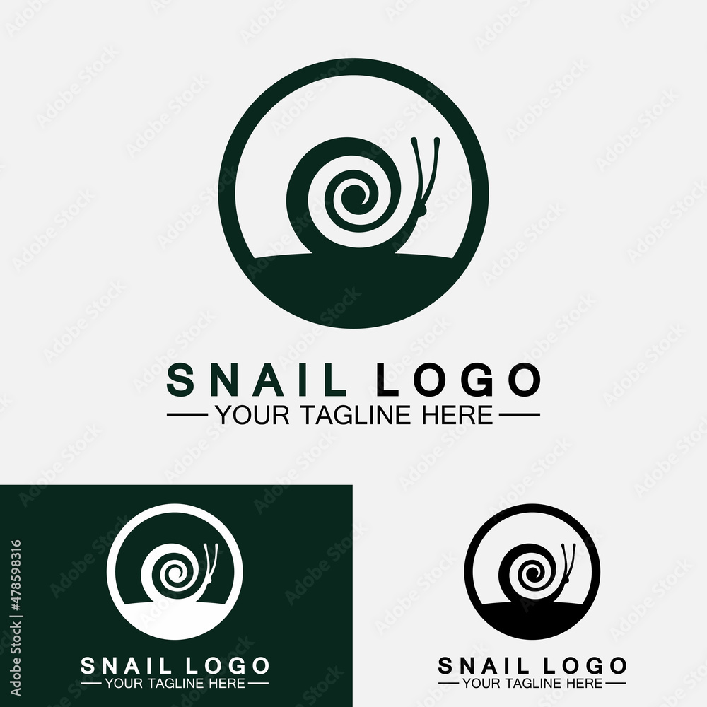 Snail Logo creative modern design inspiration vector