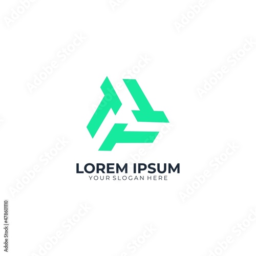 Letter T modern logo concept