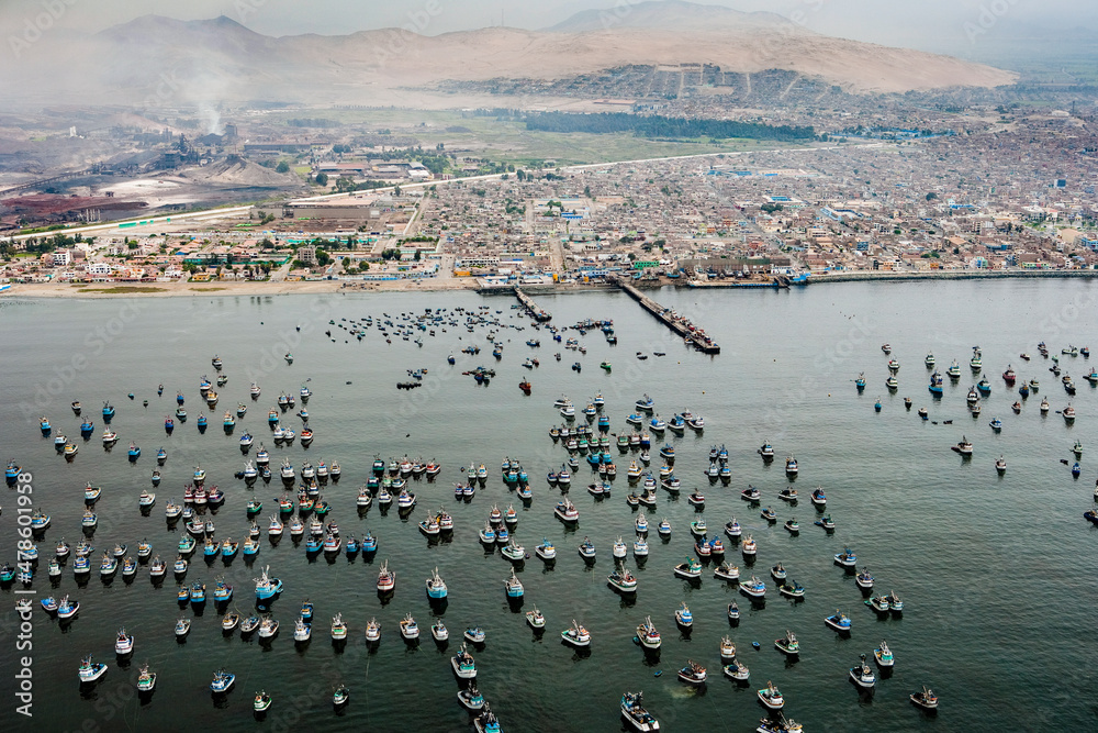 Fishing Industry and Boats Chimbote Ancash Region Peru