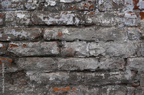 brick wall texture grunge background , close up