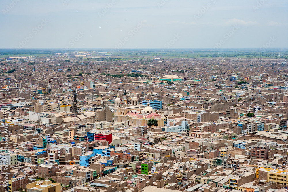 Fototapeta premium Village of Chiclayo in Lambayeque Region Peru