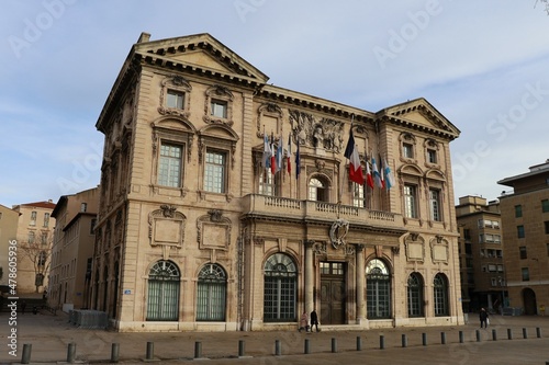 La mairie, vue de l'extérieur, ville de Marseille, département des Bouches du Rhône, France © ERIC