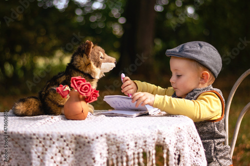  A castle table and chairs.