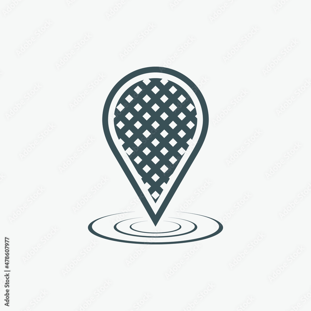 Map pin pointer Route Gps location icon Vector illustration cut Map pin pointer Route Gps location icon Vector illustration cut