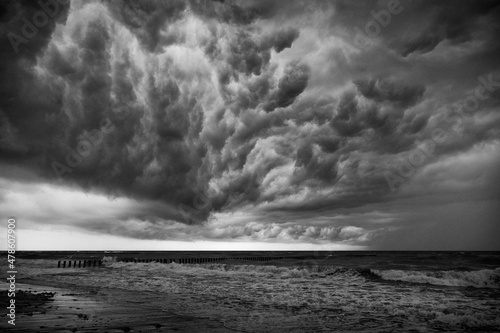 Stormy cloud on the sea 1